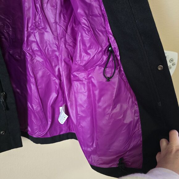 Nike Women's Size Medium Black/ Purple Performance Jacket Shell Rain Coat Zip Up - Picture 6 of 14